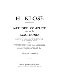 Полный метод для всех саксофонов. Hyacinthe Eleanore Klose