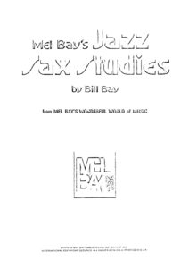 Bill Bay. Jazz Sax Studies. США. 1979