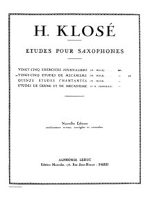 25 этюдов для саксофона. Hyacinthe Eleanore Klose