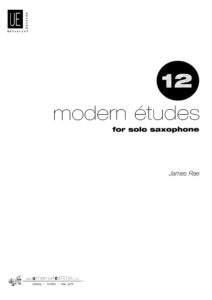12 современных этюдов для саксофона соло. James Rae
